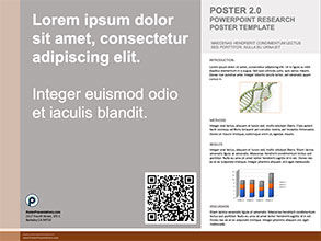 Scientific research poster template - Stone